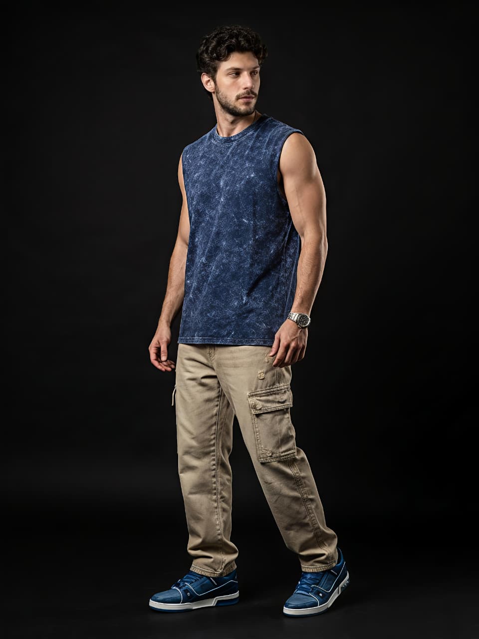 Oversized Tank - Navy