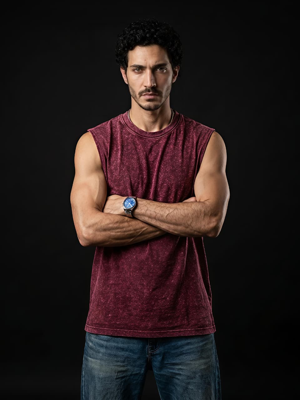 Oversized Tank - Maroon