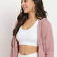 Oyster Pink Unisex Zipper Hoodie