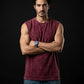 Oversized Tank - Maroon