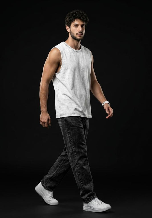 Oversized Tank - White