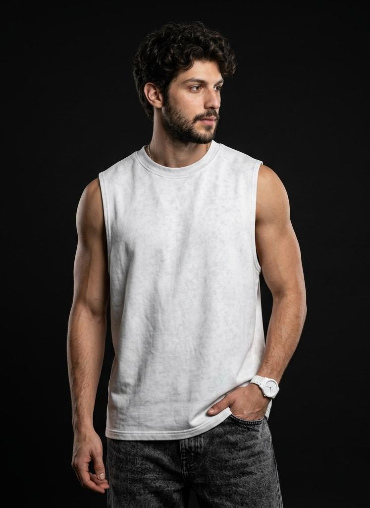 Oversized Tank - White