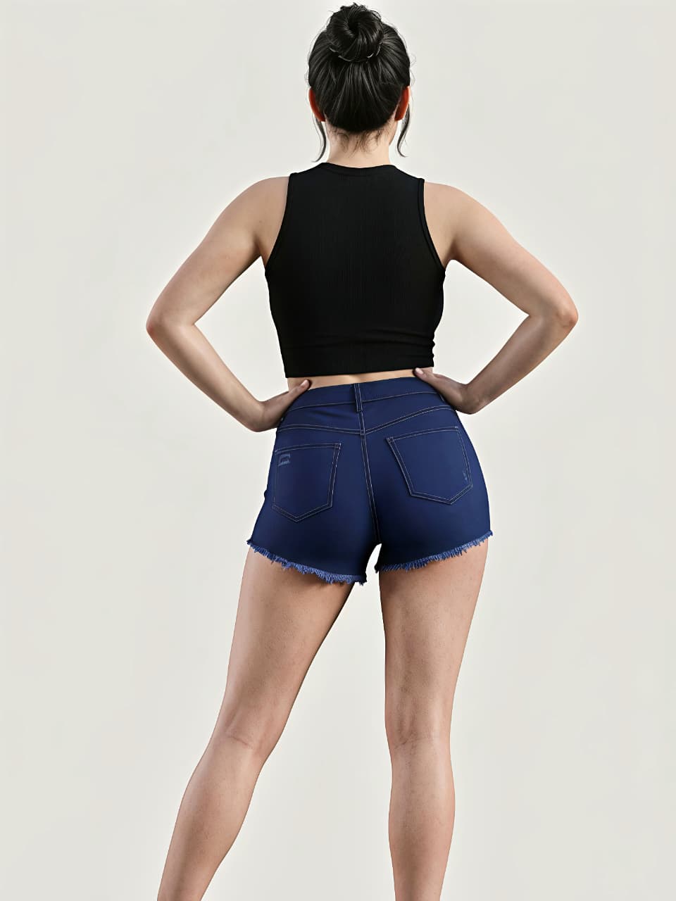Halter Neck Tank Top - Black