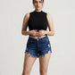 Halter Neck Tank Top - Black
