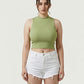 Halter Neck Tank Top - Olive