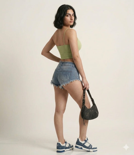 V neck Tank Top - Olive