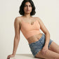 V neck Tank Top - Peach