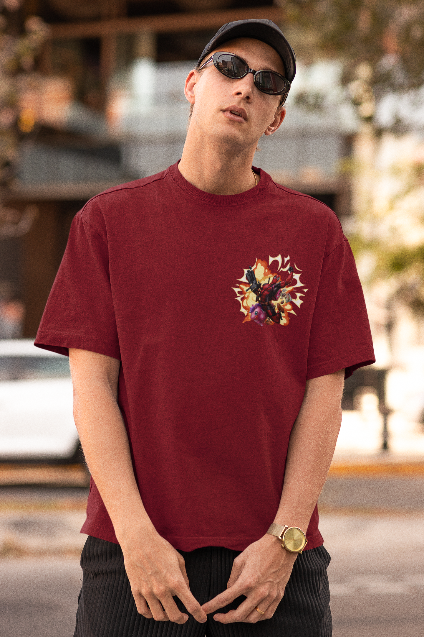 DeadPool Unisex Oversized Tshirt