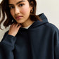 Navy Blue Hoodie Solid