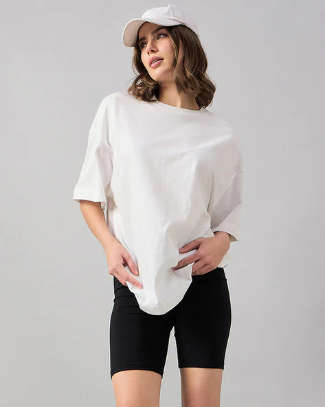 Solids - White Oversize T-Shirt