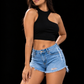 Asymmetric Shoulder Tank - Black