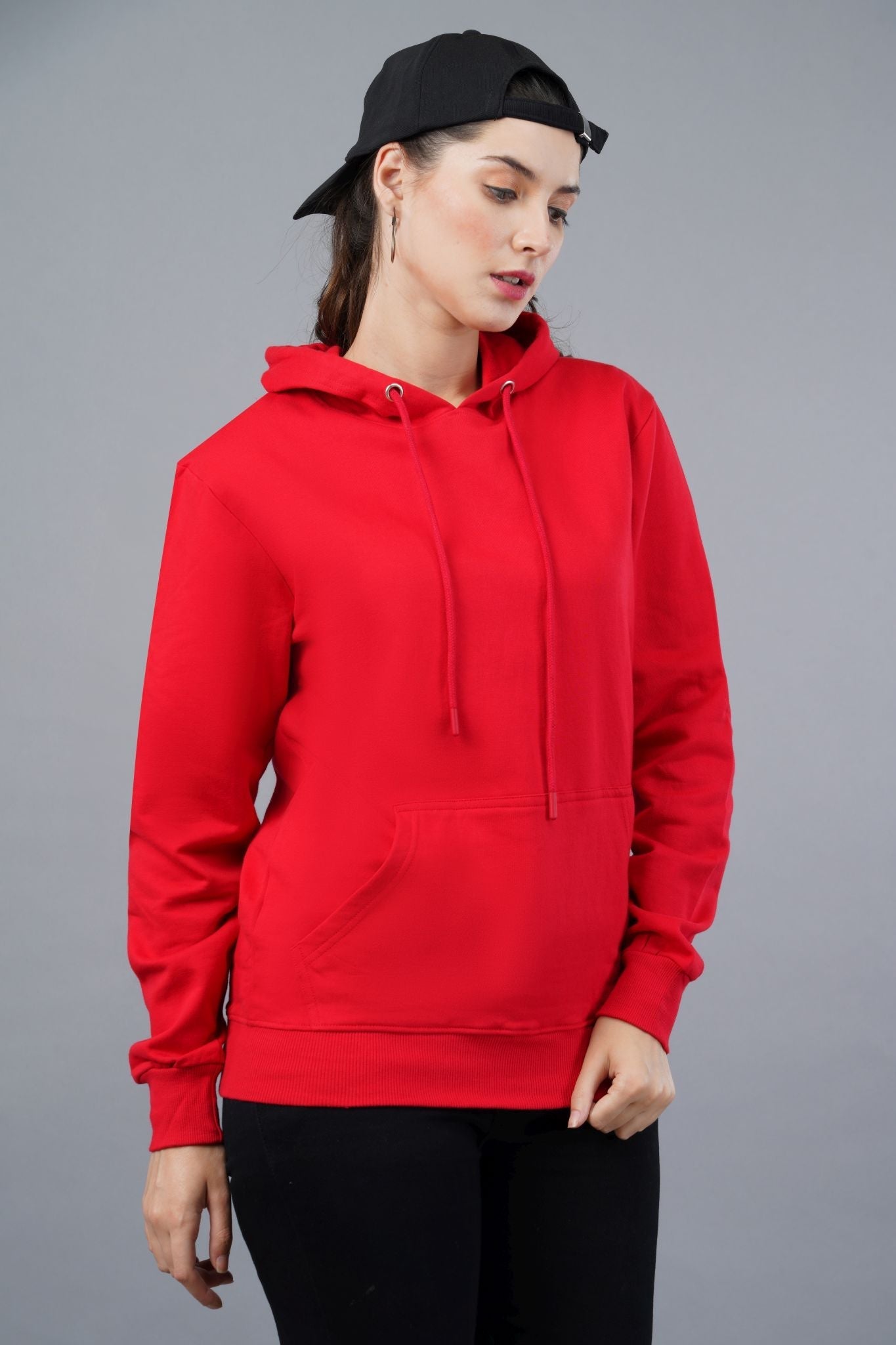 Red Solid Hoodie