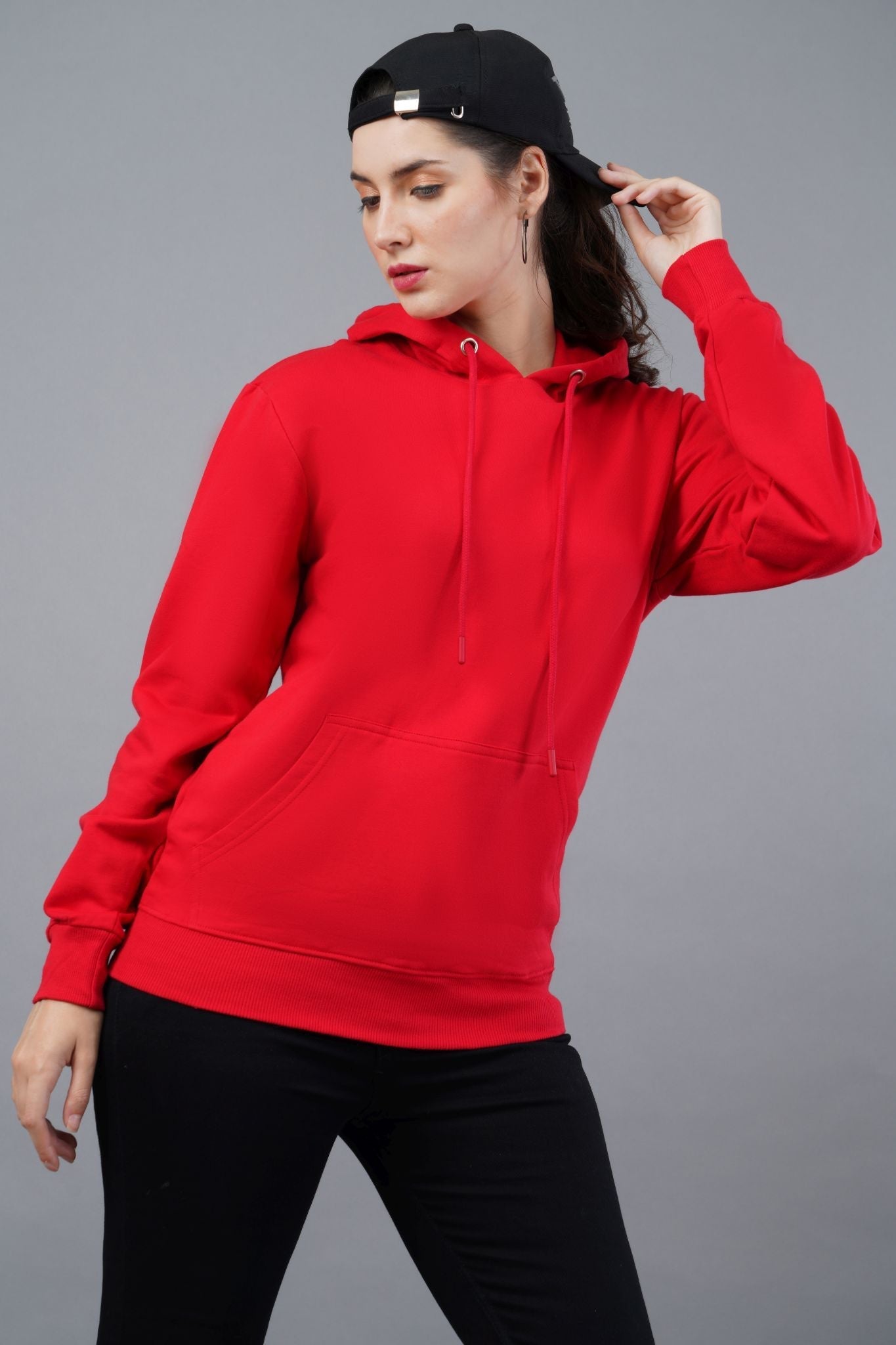 Red Solid Hoodie