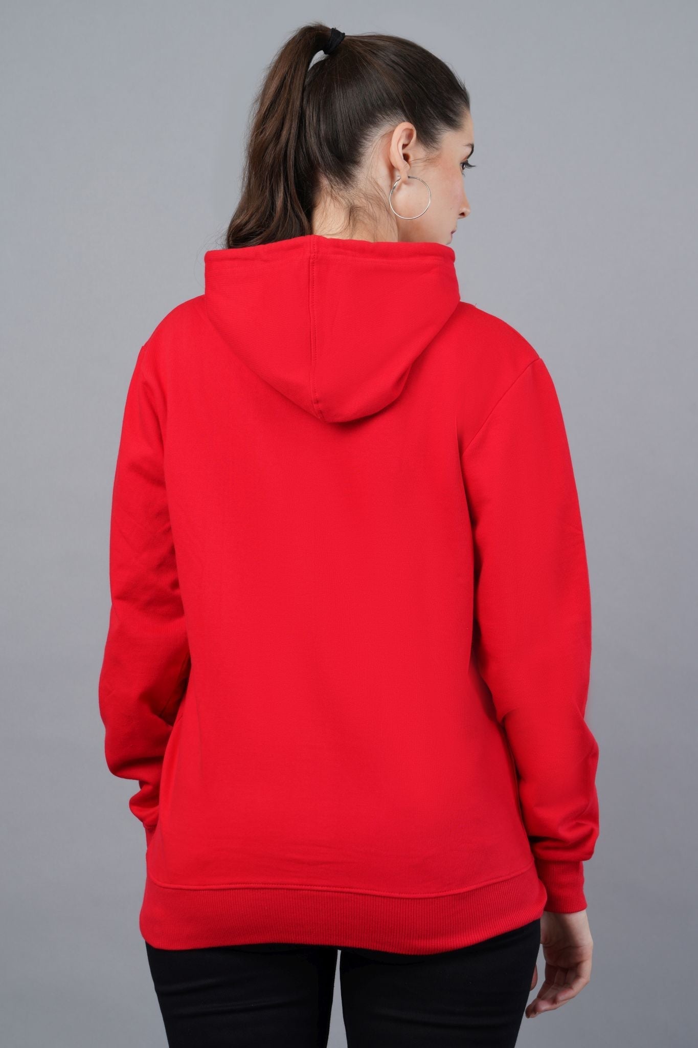 Red Solid Hoodie